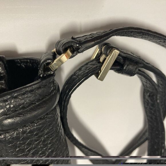 Kate Spade Black Pebbled Leather Everett Way Merrick Shoulder Bag Crossbody EUC - Picture 5 of 11